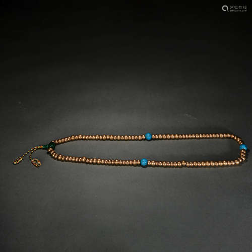 A Gild Bronze Beads Hand String