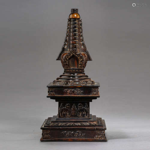A Pyramidal Pagoda Ornament