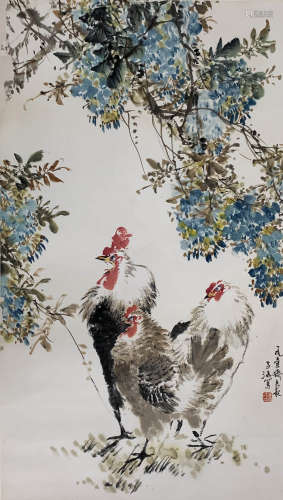 A Chinese Painting, Wang Xuetao Mark