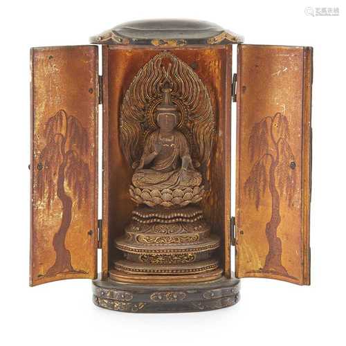 LACQUERED PORTABLE SHRINE, ZUSHI