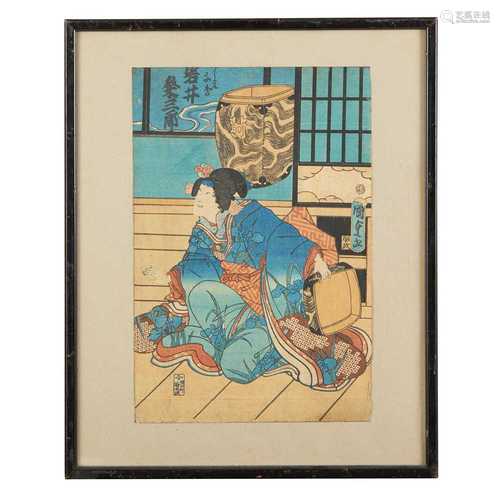 GROUP OF FOUR JAPANESE WOODBLOCK PRINTS