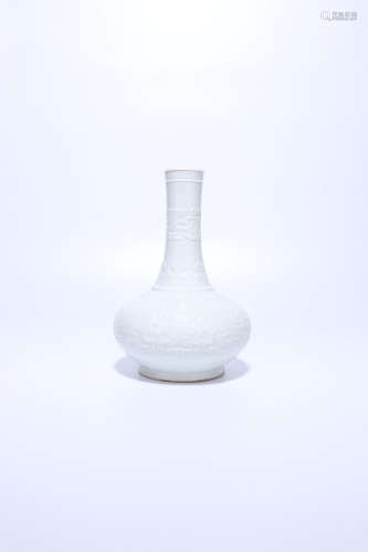chinese tianbai glazed porcelain vase,qing dynasty