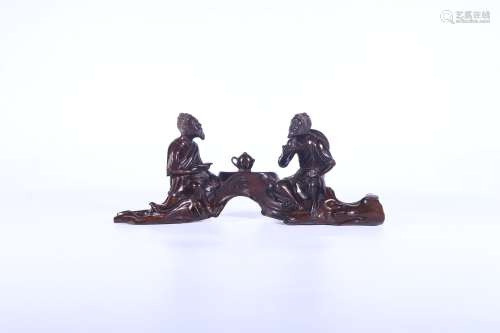 chinese rosewood figure ornament,qing dynasty