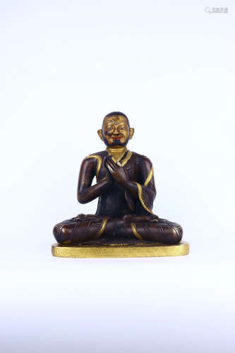 chinese gilt bronze buddha statue,ming dynasty