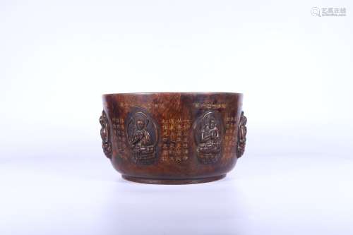 chinese agalwood bowl,qing dynasty