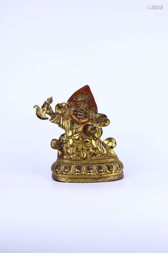 chinese gilt bronze buddha statue,ming dynasty