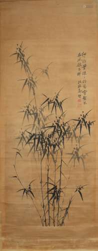 chinese painting by zheng banqiao,qing dynasty