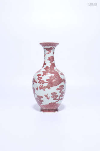 chinese copper-red glazed  porcelain 