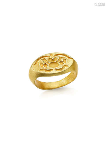 A GOLD RING BURMA, PYU CULTURE, 9TH-11TH CENTURY A.D.