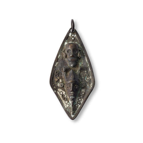 A DIAMOND-SHAPED BATAK PENDANT SUMATRA, INDONESIA, 19TH-20TH CENTURY