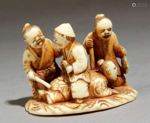 A Japanese netsuke circa 1835 1860 from Edo period…