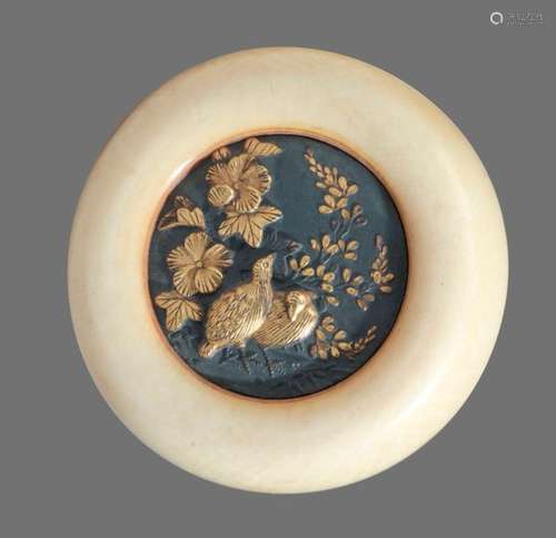 A 19th century Japanese netsuke kagamibuta from Me…