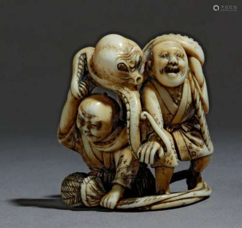 A mid 19th century Japanese netsuke from Edo perio…