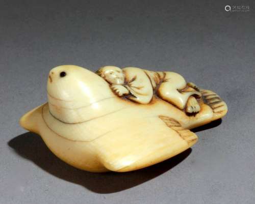 An 18th century Japanese netsuke from Edo period. …