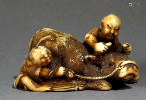 A mid 19th century Japanese netsuke. Not signed. I…