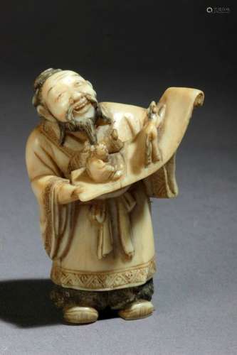 A late 19th century Japanese netsuke from Meiji pe…