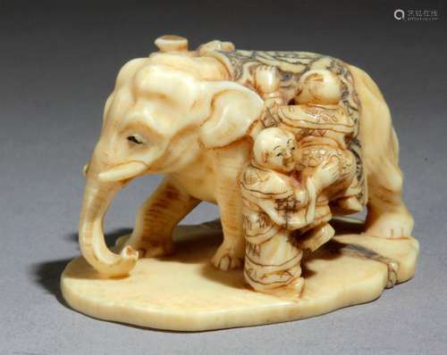 A late 19th century Japanese netsuke from Meiji pe…