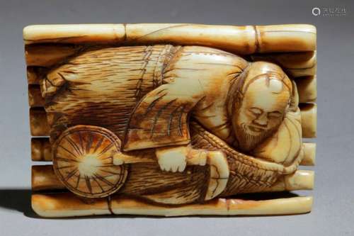 A 19th century netsuke from Meiji period. Not sign…