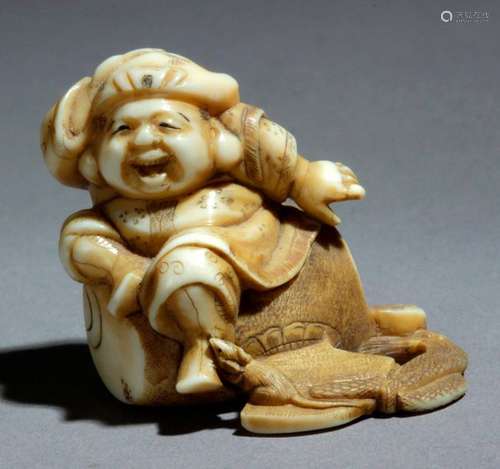 A late 19th century Japanese netsuke from Meiji pe…