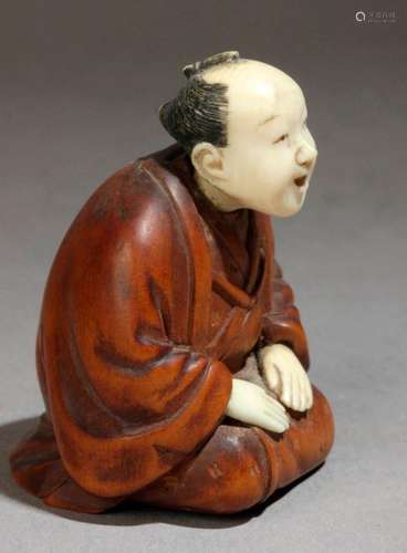 A 19th century Japanese netsuke from Meiji period.…