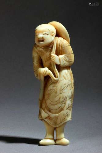 An 18th century Japanese netsuke form Edo period. …