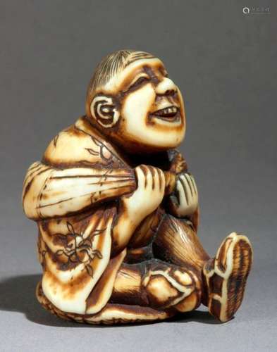 A mid 19th century netsuke from Meiji period. Not …