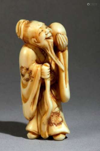 A Japanese netsuke circa 1800. Not signed. In carv…