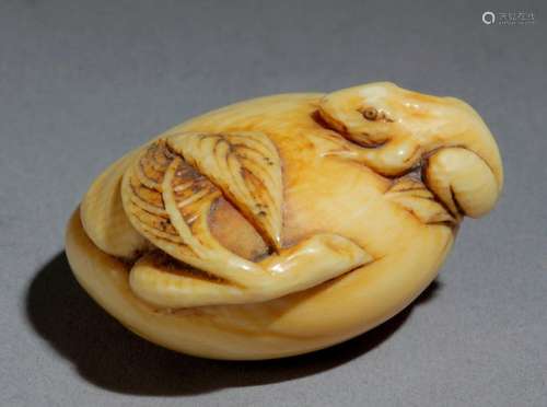 An early 19th century Japanese netsuke from Edo pe…