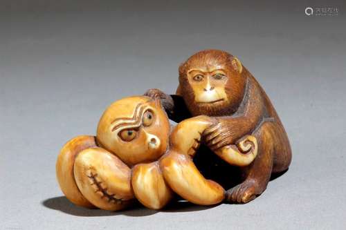 A late 19th century Japanese netsuke from Meiji pe…