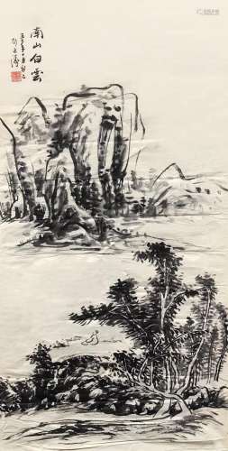 刘延涛（1908～2001） 戊申1968年作 南山白云 镜心 水墨纸本