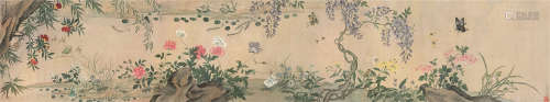 赵文俶（1595～1634） 辛未1631年作 佳卉鱼虫卷 手卷 设色纸本