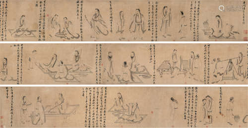 赵子昂（1254～1322）（款） 五柳先生图 手卷 水墨纸本