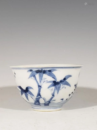 Chinese Blue and White Porcelain Bowl,Mark