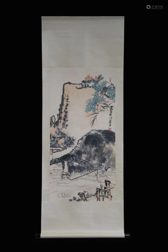 Chinese Ink Color Painting,Signed