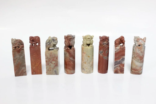 Group of Chinese Soapstone Seals