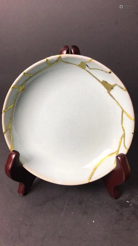 Chinese Porcelain Plate, Repaired