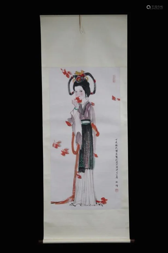 Chinese Ink Color Painting,Signed