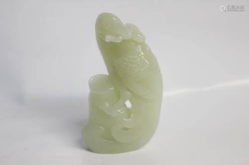 Chinese Jade Carved Bird