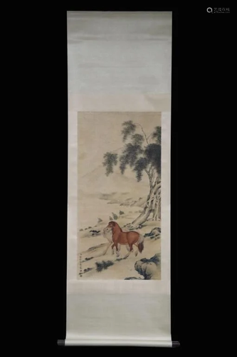 Chinese Ink Color Painting,Signed