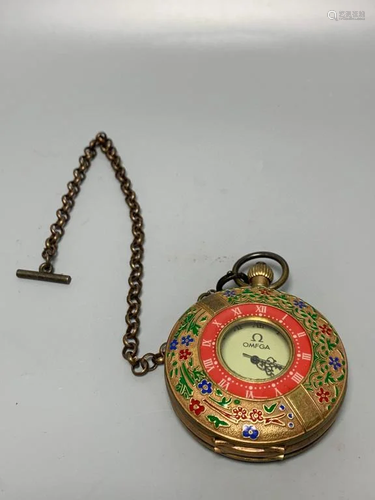 A Enamel Pocket Watch