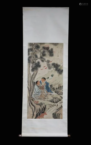 Chinese Ink Color Painting,Signed