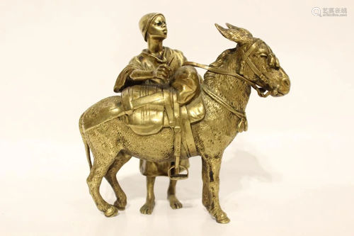 Vienna Bronze Boy w Donkey