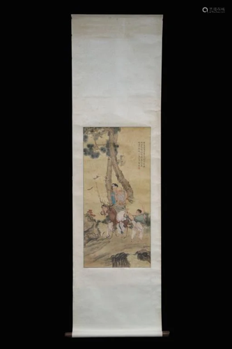 Chinese Ink Color Painting,Signed