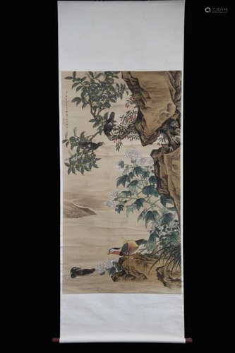 Chinese Ink Color Painting,Signed