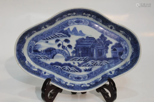 Chinese Blue and White Porcelain Plate