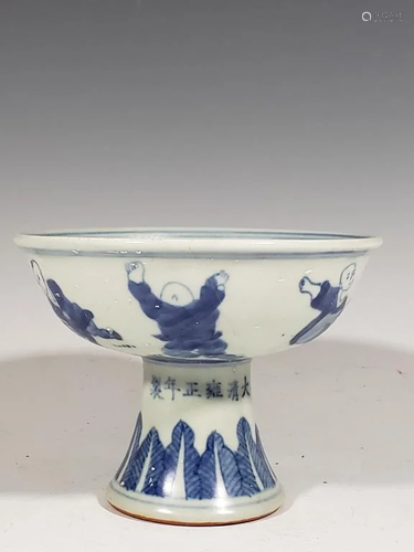 Chinese Blue and White Porcelain Bowl,Mark