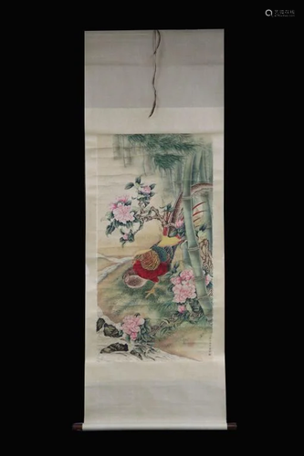 Chinese Ink Color Painting,Signed