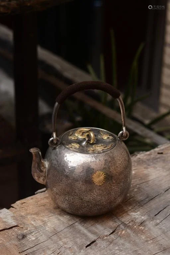 Antique Japanese Silver Teapot