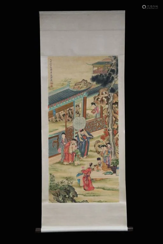 Chinese Ink Color Painting,Signed