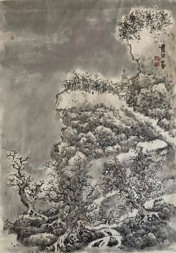 Chinese Ink Landscape Painting